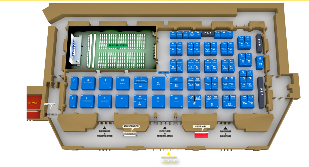 World Stadiums and Arenas Summit floor plan